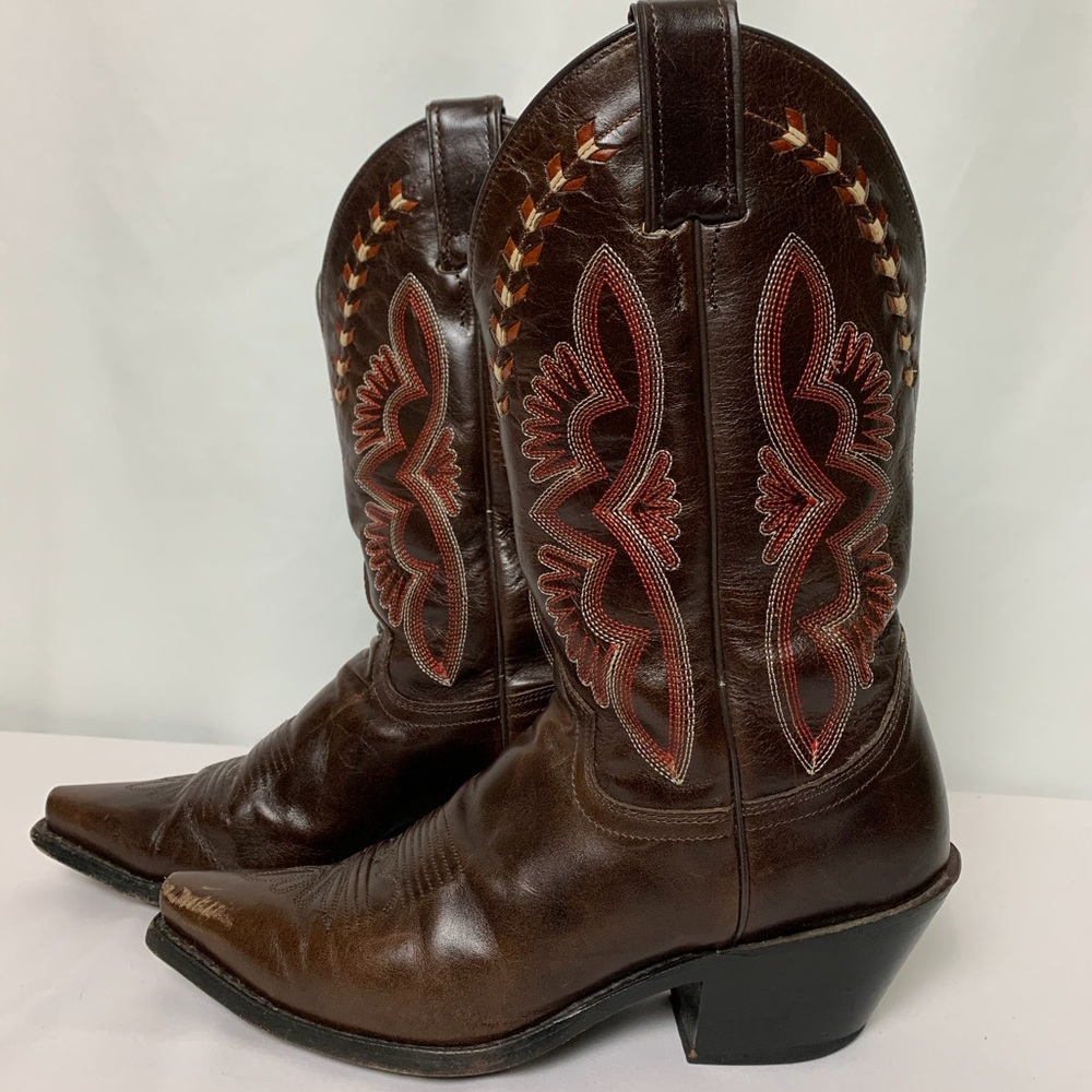 Justin Boots Ladies Size 8 Brown Damiana